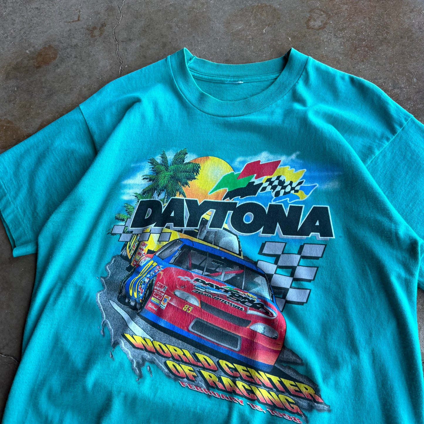 Vintage 90s Daytona NASCAR Tee - L