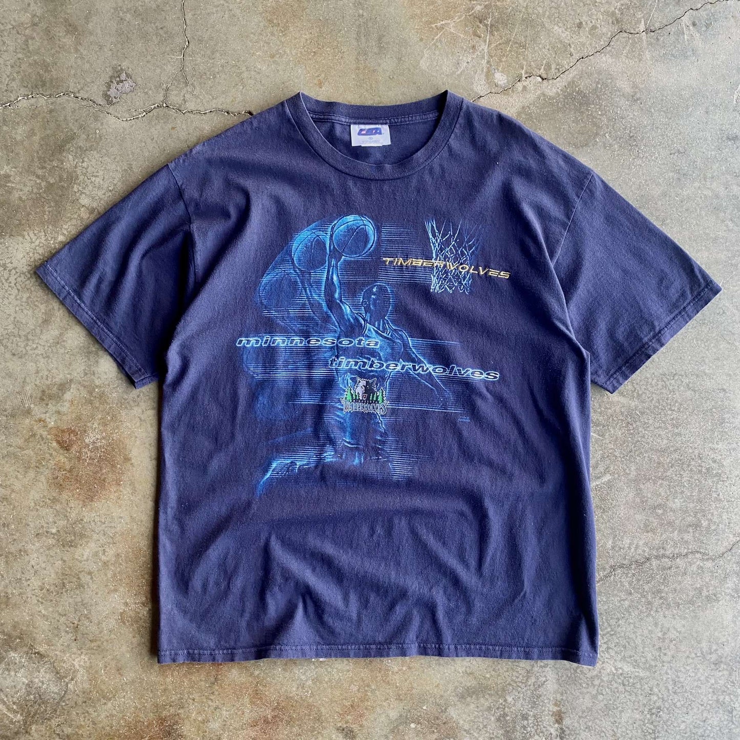 Vintage 90s Minnesota Timberwolves Tee - XL
