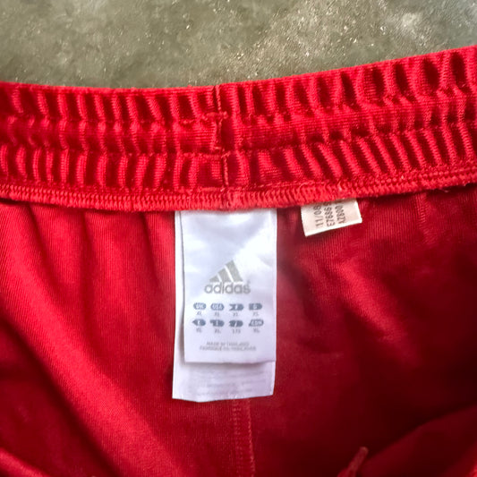 Vintage Red Adidas Track Shorts - XL