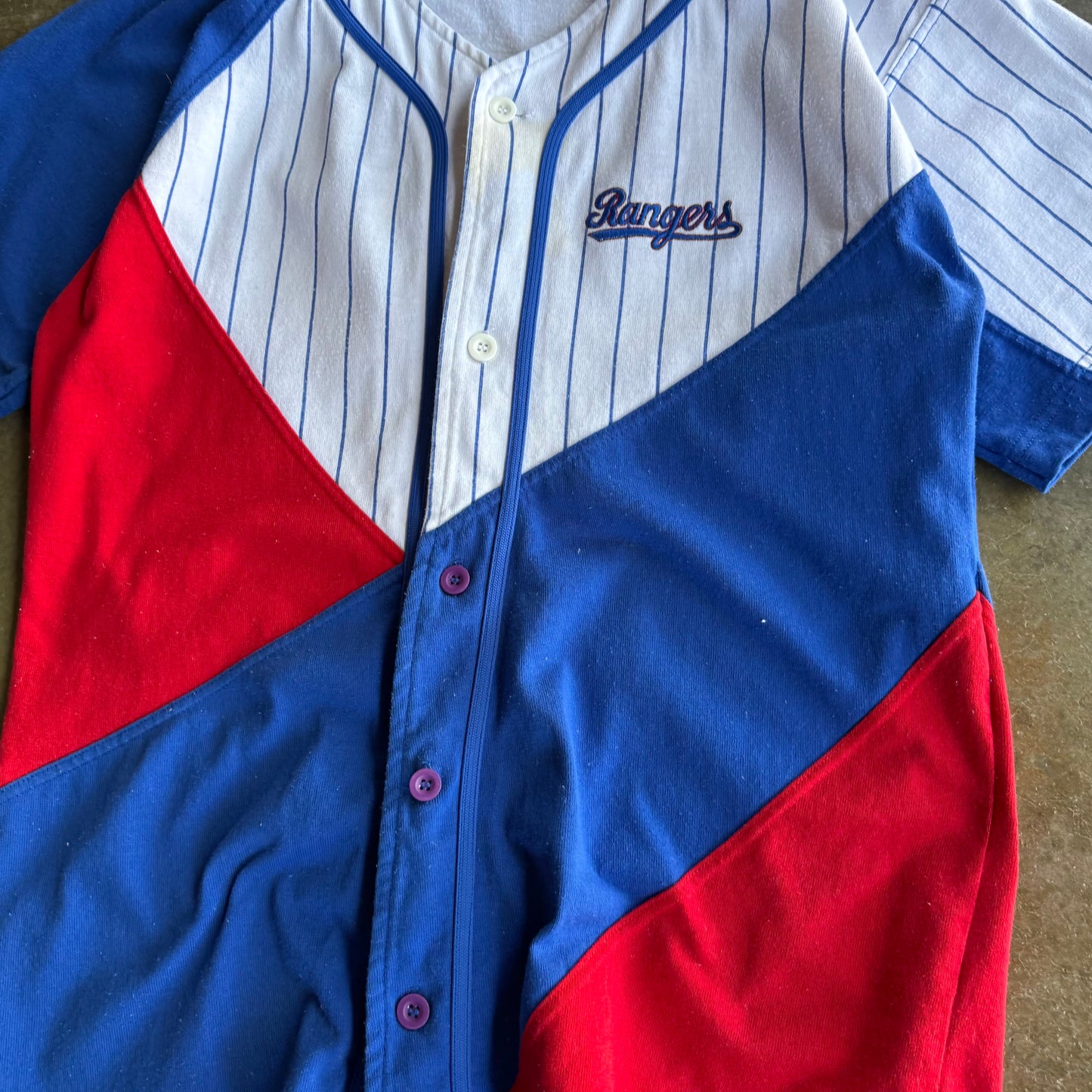 Vintage 90s Rangers Button Up - XL