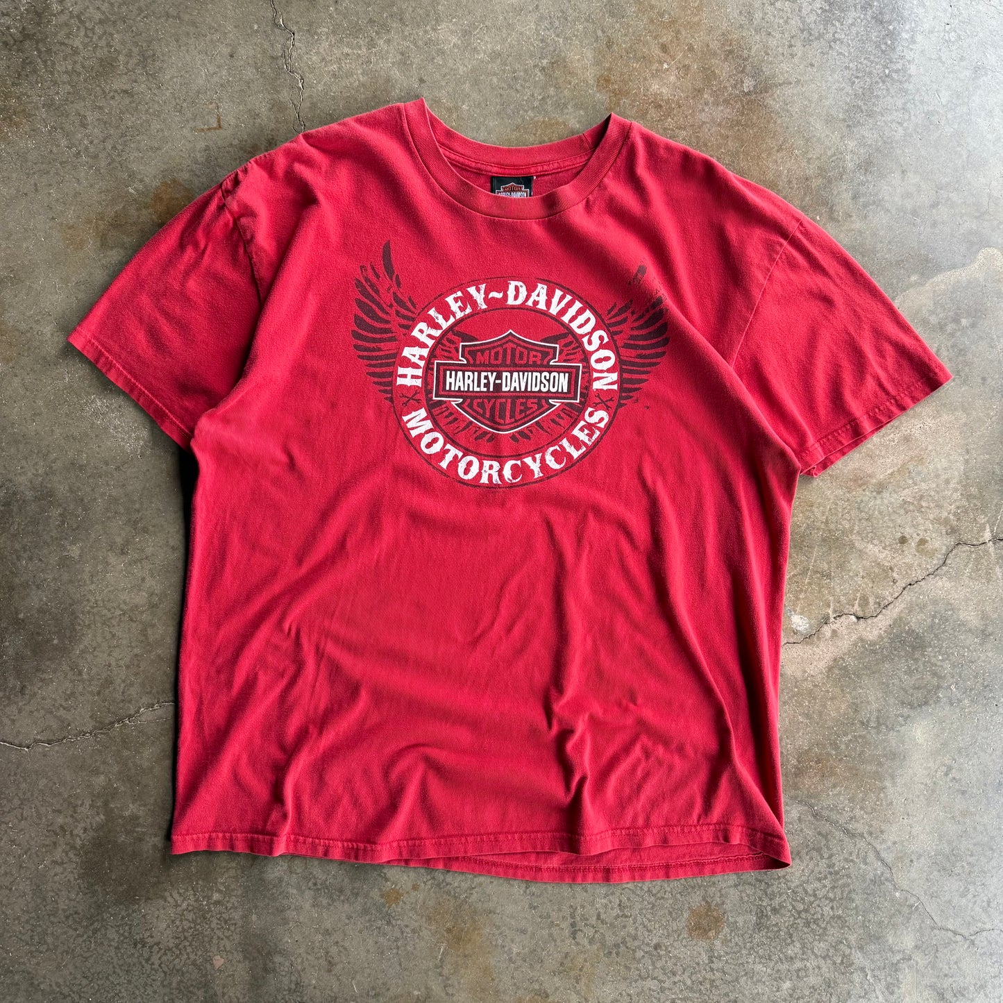 Vintage 00s Red Harley Davidson Tee - 2XL