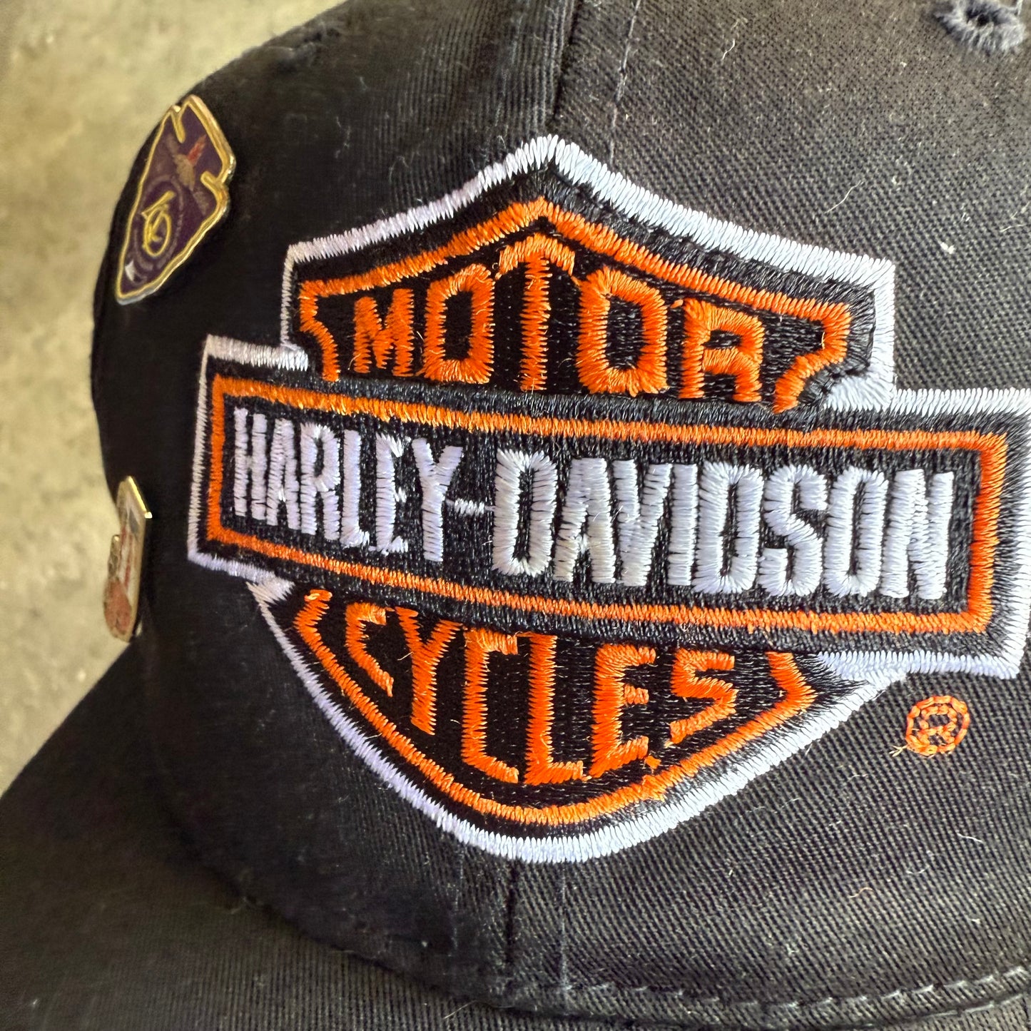 Vintage 90s Harley Davidson SnapBack Hat