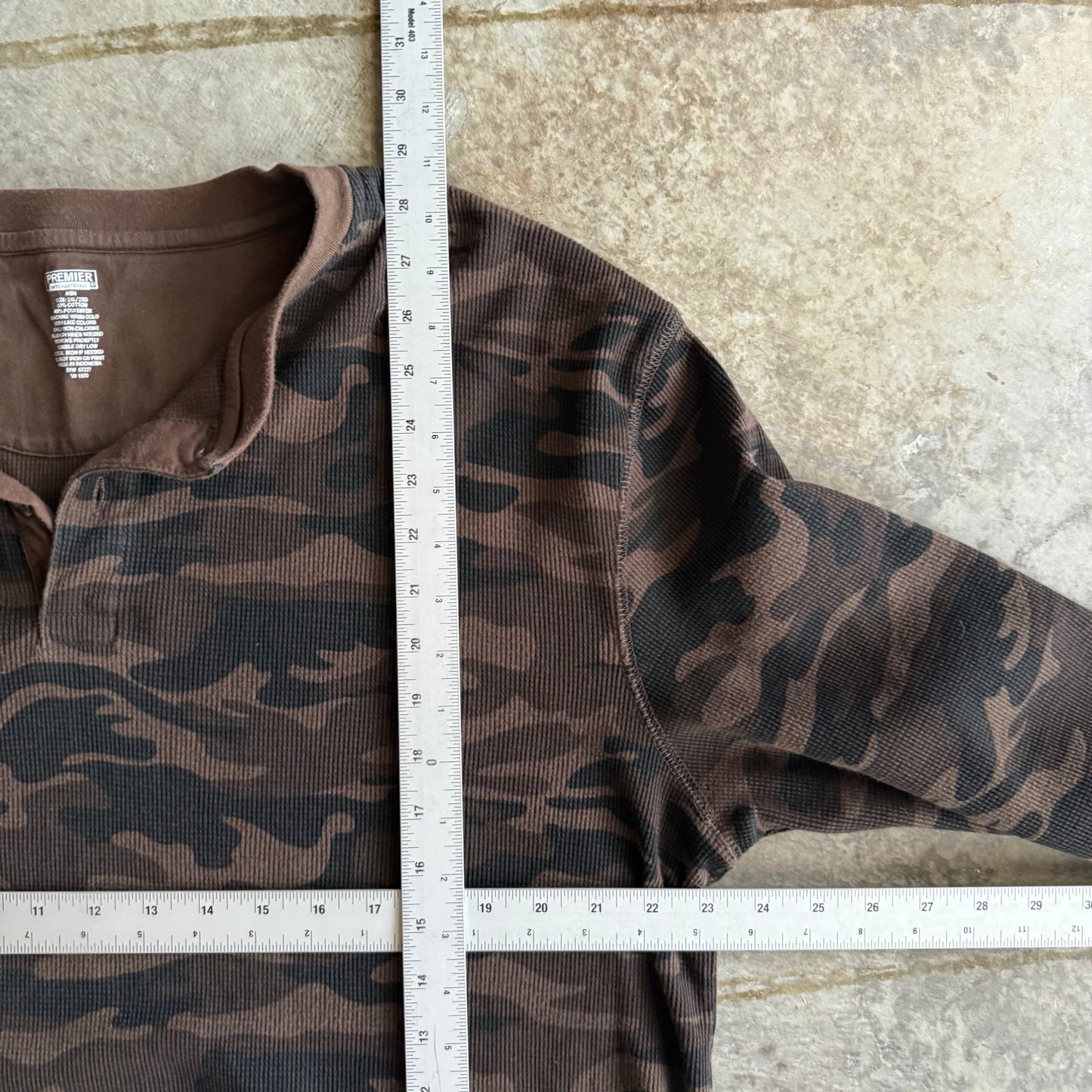 Vintage Army Camo Thermal - XXL