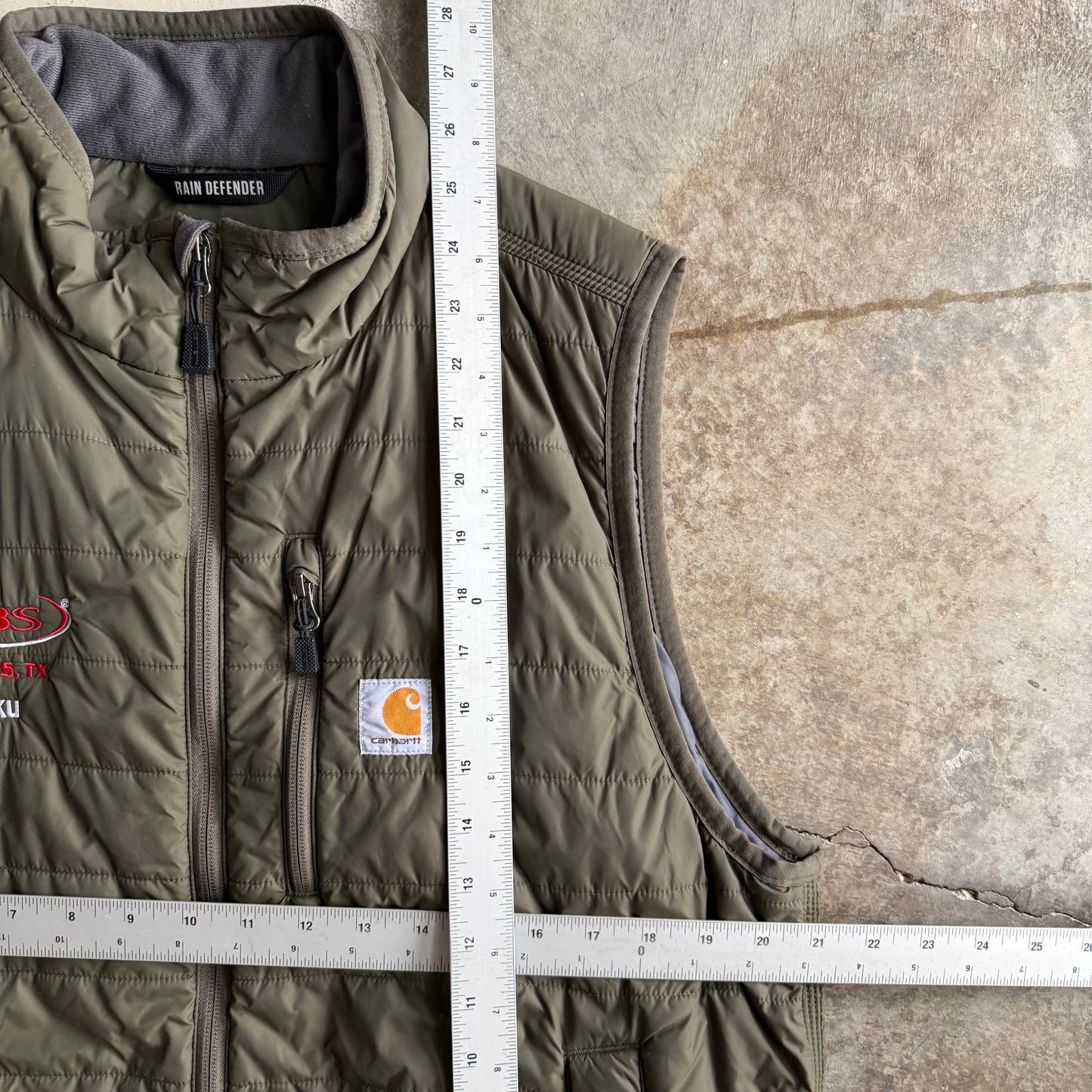 Green Carhartt Puffer Vest - L