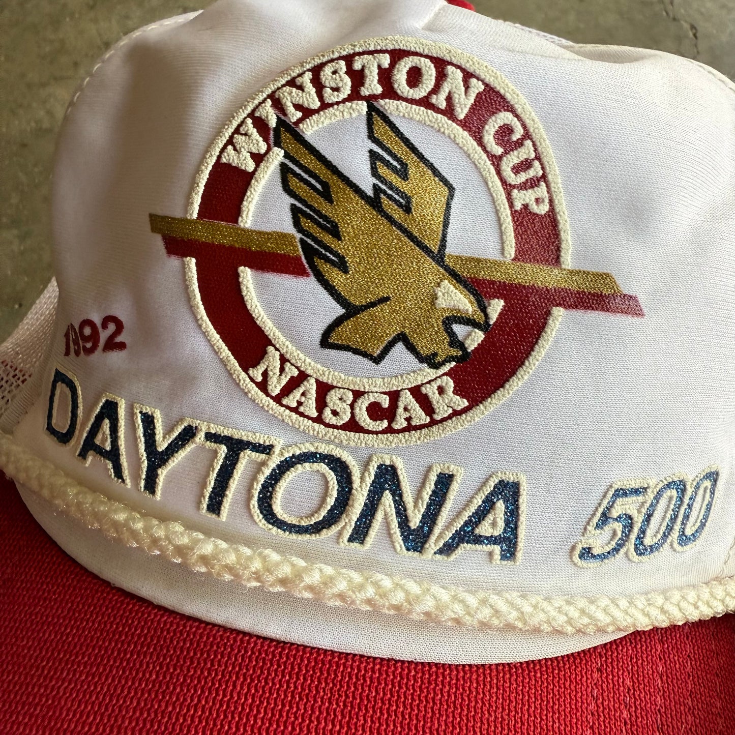 Vintage 90s NASCAR Daytona SnapBack Trucker Hat