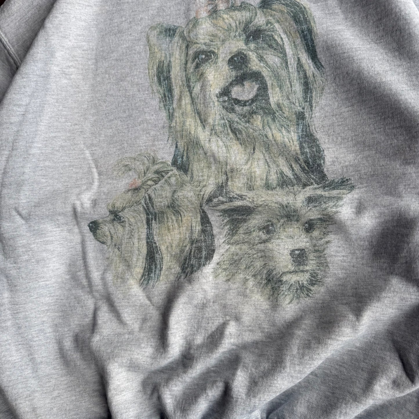 Woman’s Vintage 00s Faded Dog Crewneck - L
