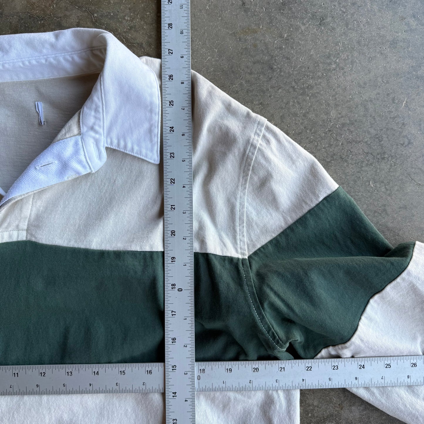 Vintage Spring Rugby Polo - L