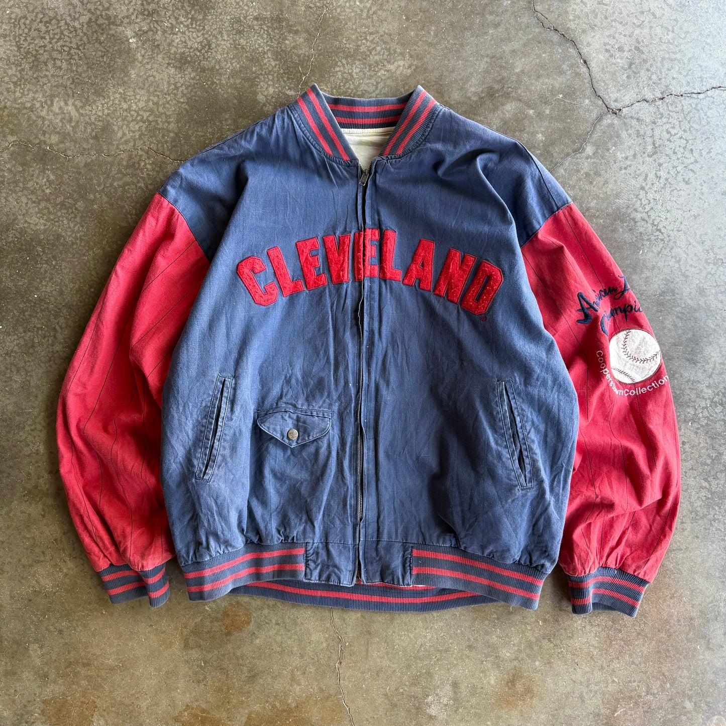 Vintage 90s Reversible Cleveland Indians Jacket - XL