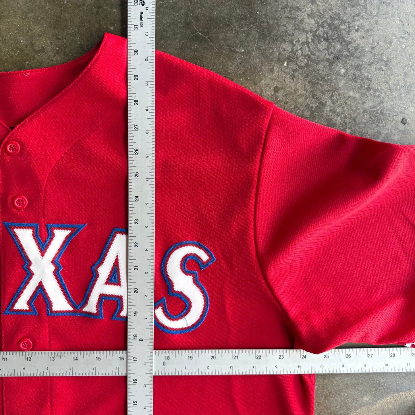 Texas Rangers Blank Jersey - XL