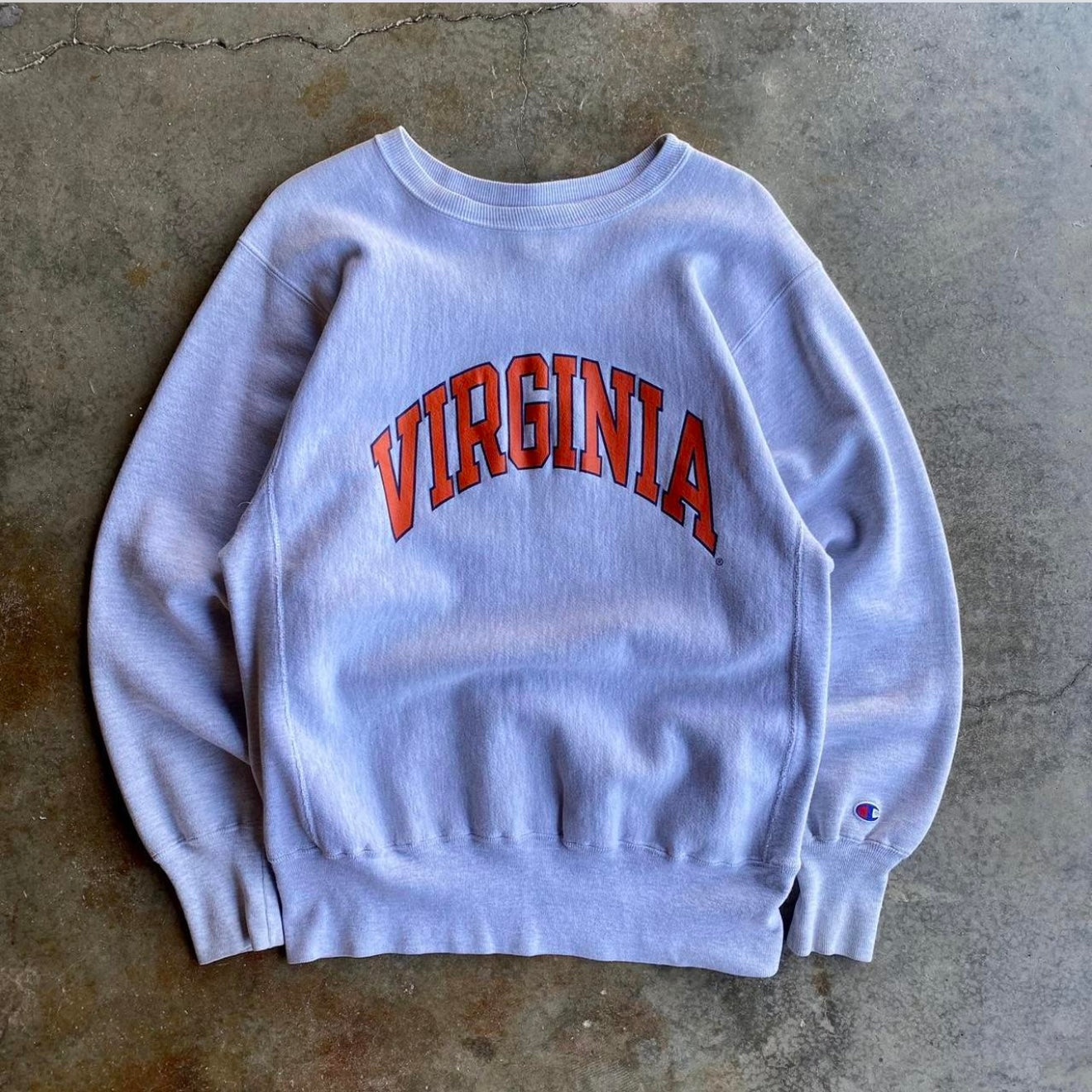 Vintage 90s Virginia Champion Reverse Weave Crewneck- L