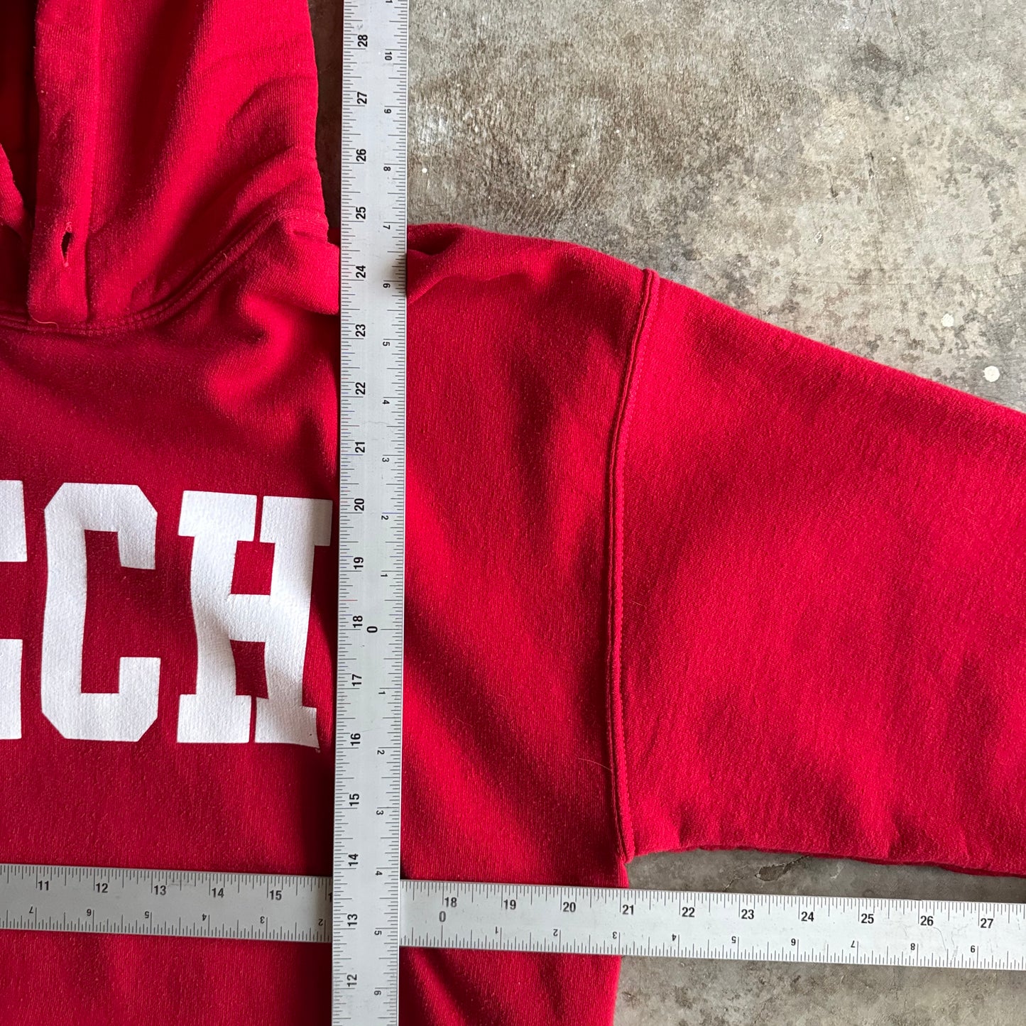 Vintage 90s Texas Tech Track Hoodie - M