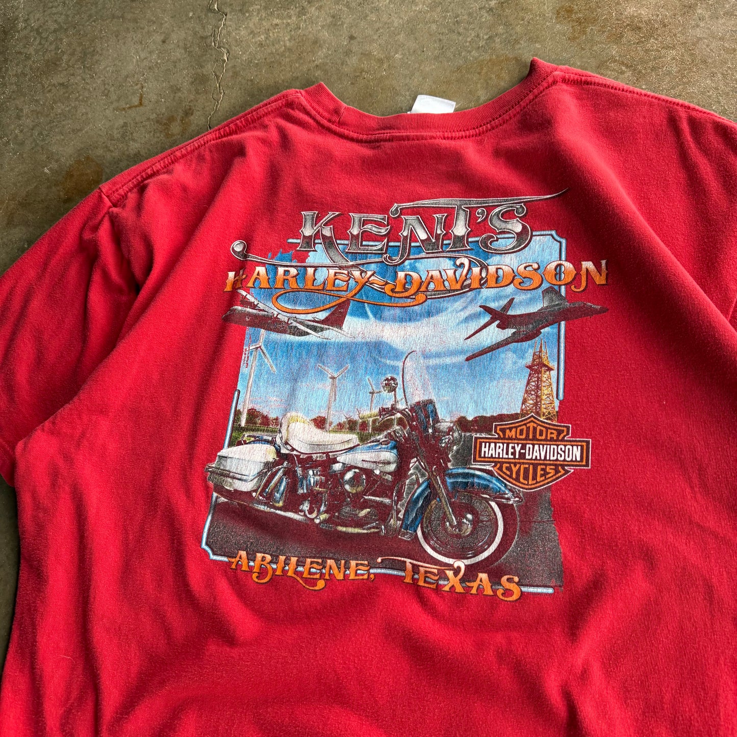 Vintage 00s Red Harley Davidson Tee - 2XL