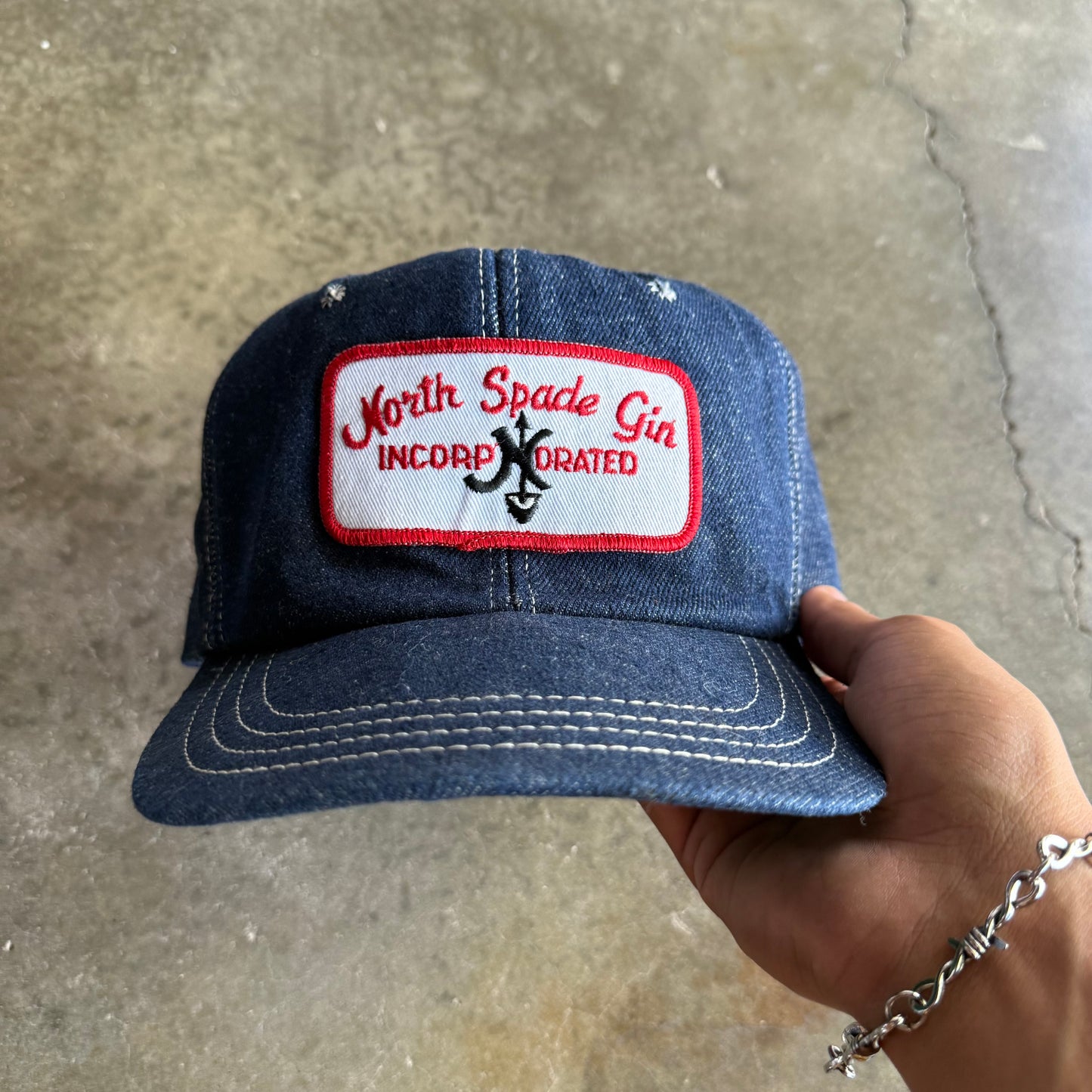 Vintage 90s Denim Gin SnapBack Hat