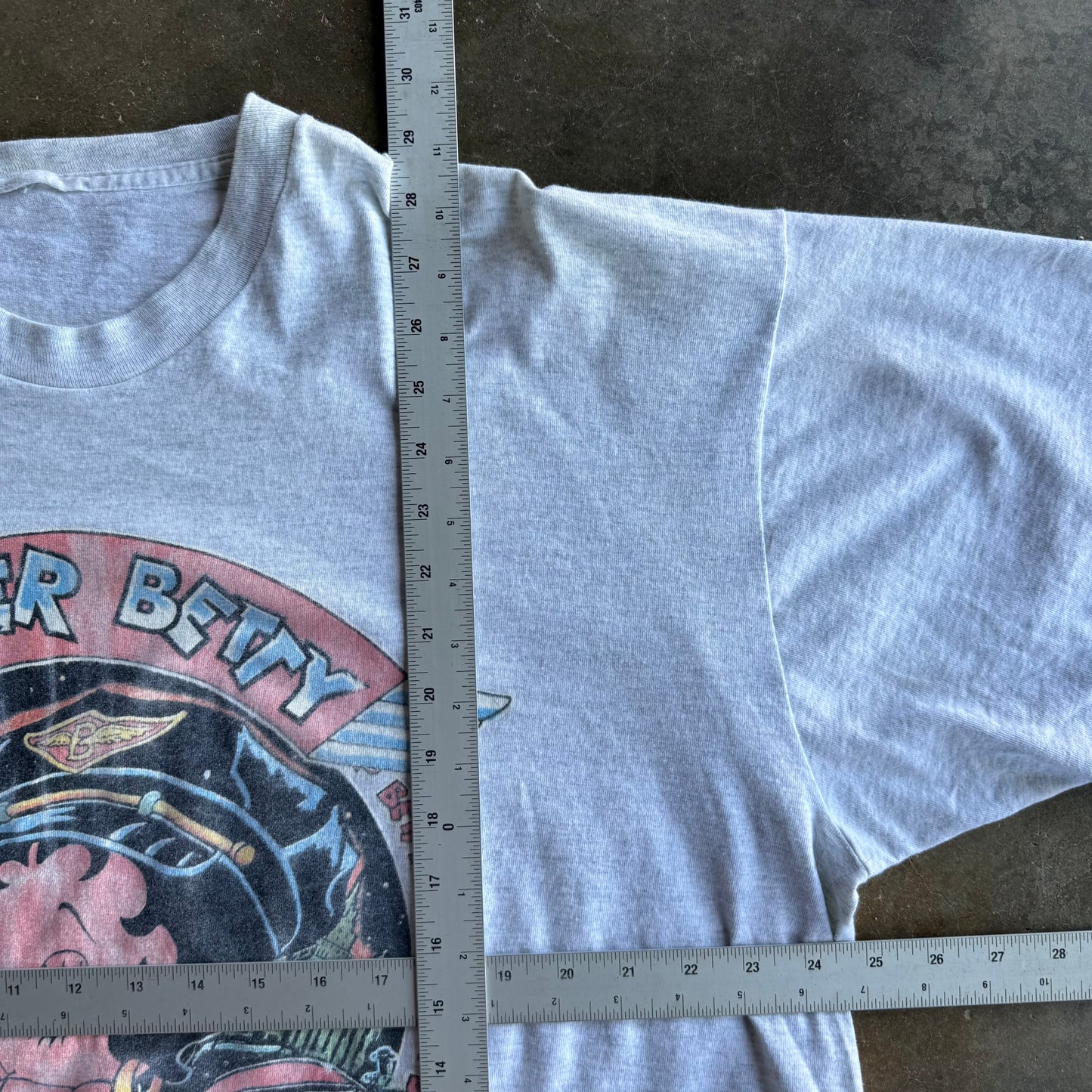 Vintage Biker Betty Tshirt - XL