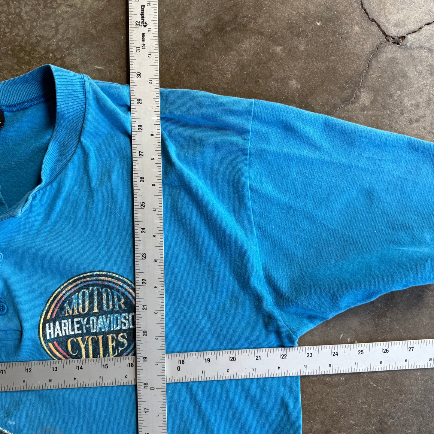 Vintage 90s Harley Davidson 1/4 Button Up - XL