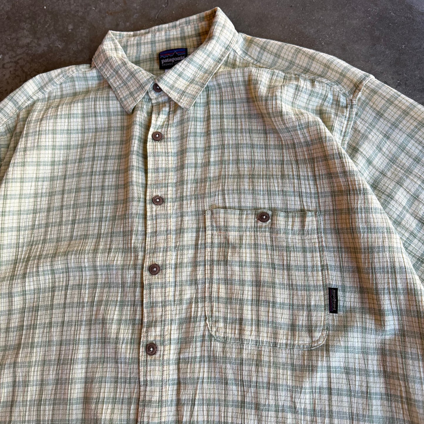 Vintage 00s Patagonia Cropped Button Up - XL