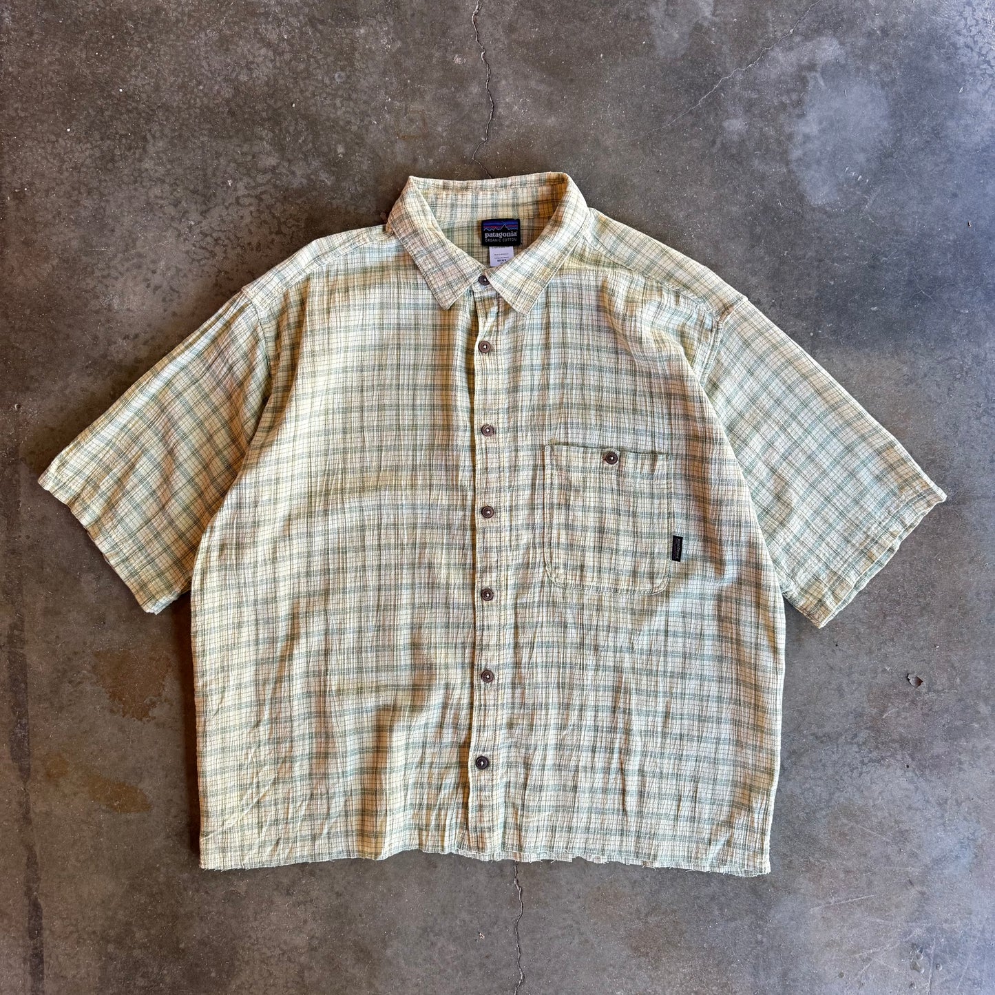 Vintage 00s Patagonia Cropped Button Up - XL