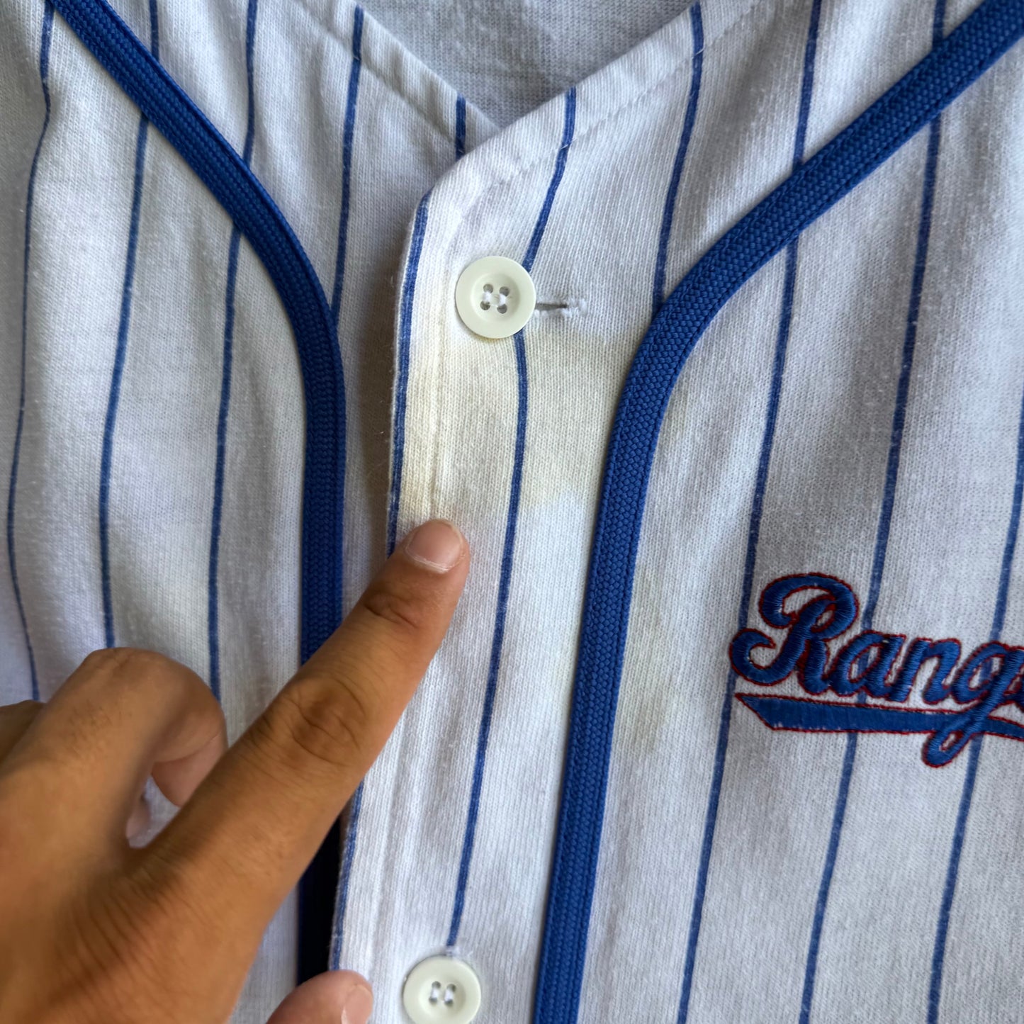 Vintage 90s Rangers Button Up - XL