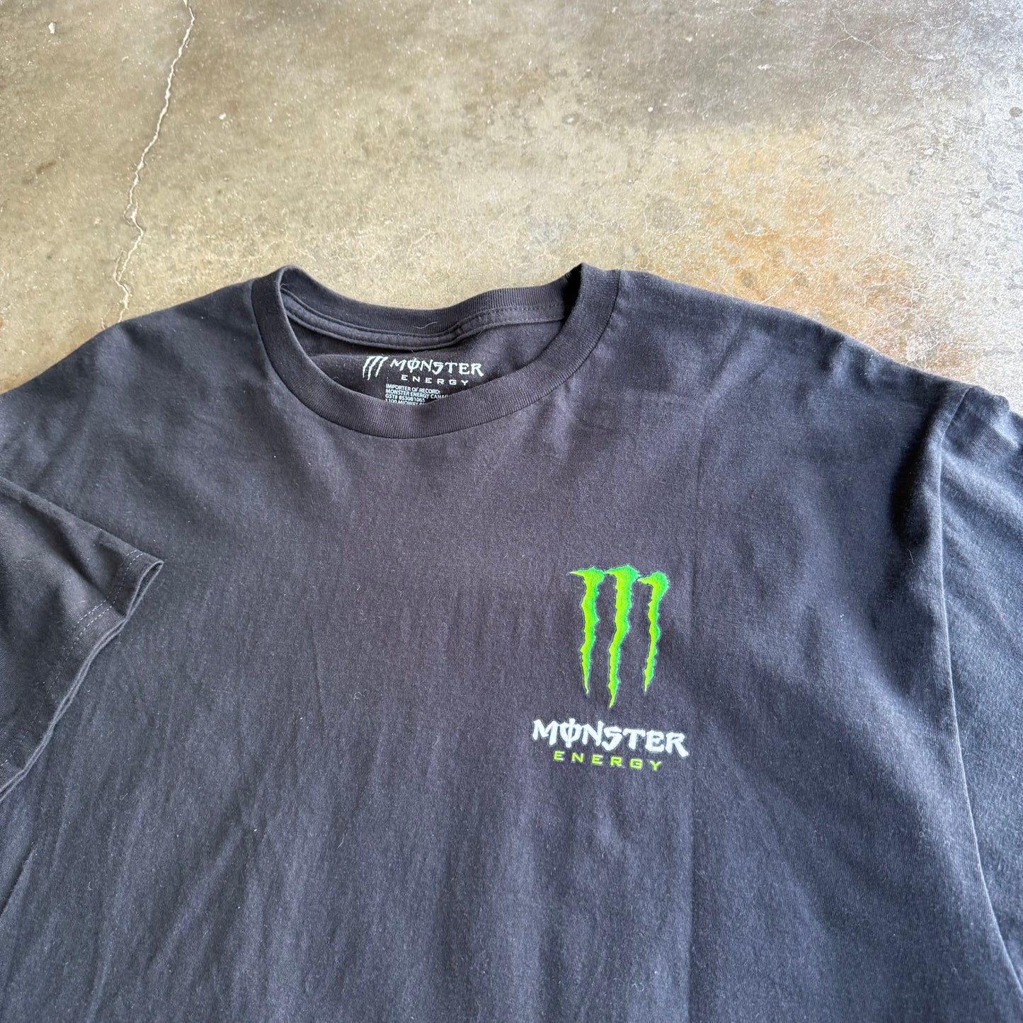 Y2K Style Monster Energy Tee - XL