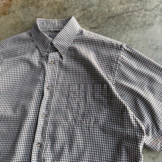 Vintage Boxy Cropped Button Up - L