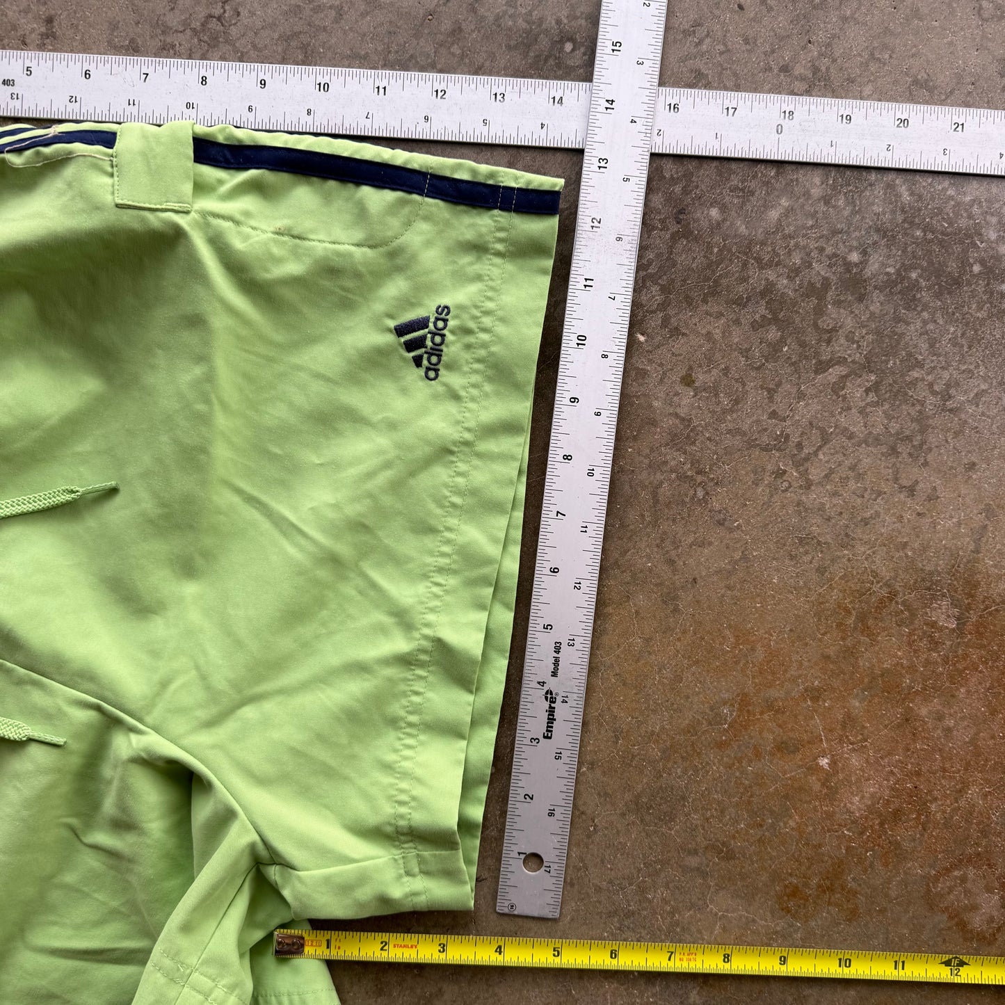 Vintage Green Adidas Track Shorts - L