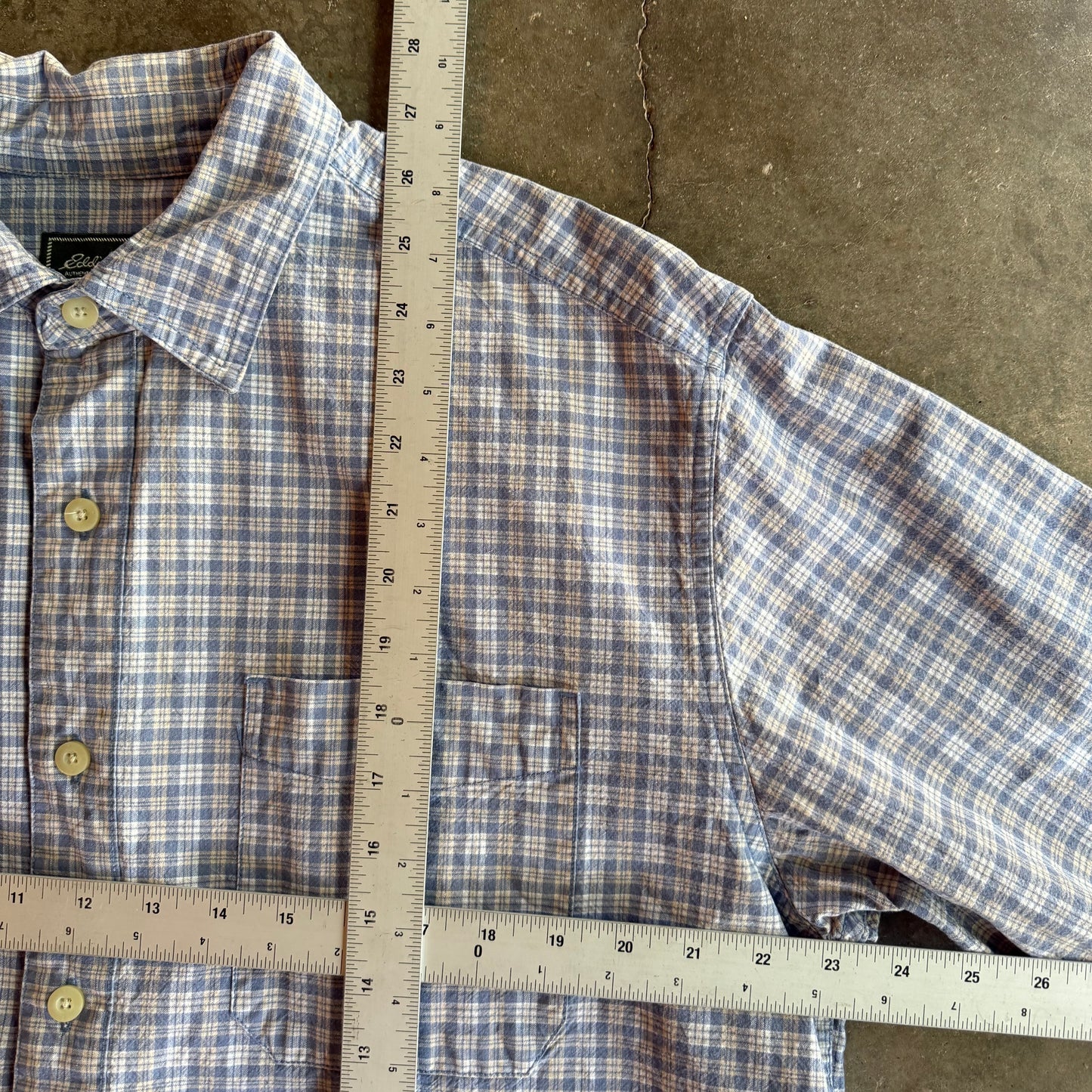 Vintage 00s Long Sleeve Cropped Button Up - L