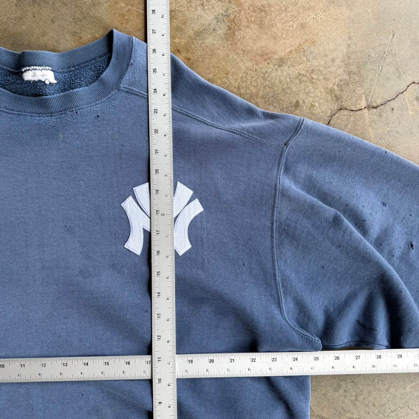 Vintage New York Yankees Distressed Crewneck - XL
