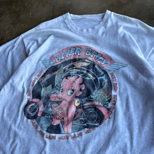 Vintage Biker Betty Tshirt - XL