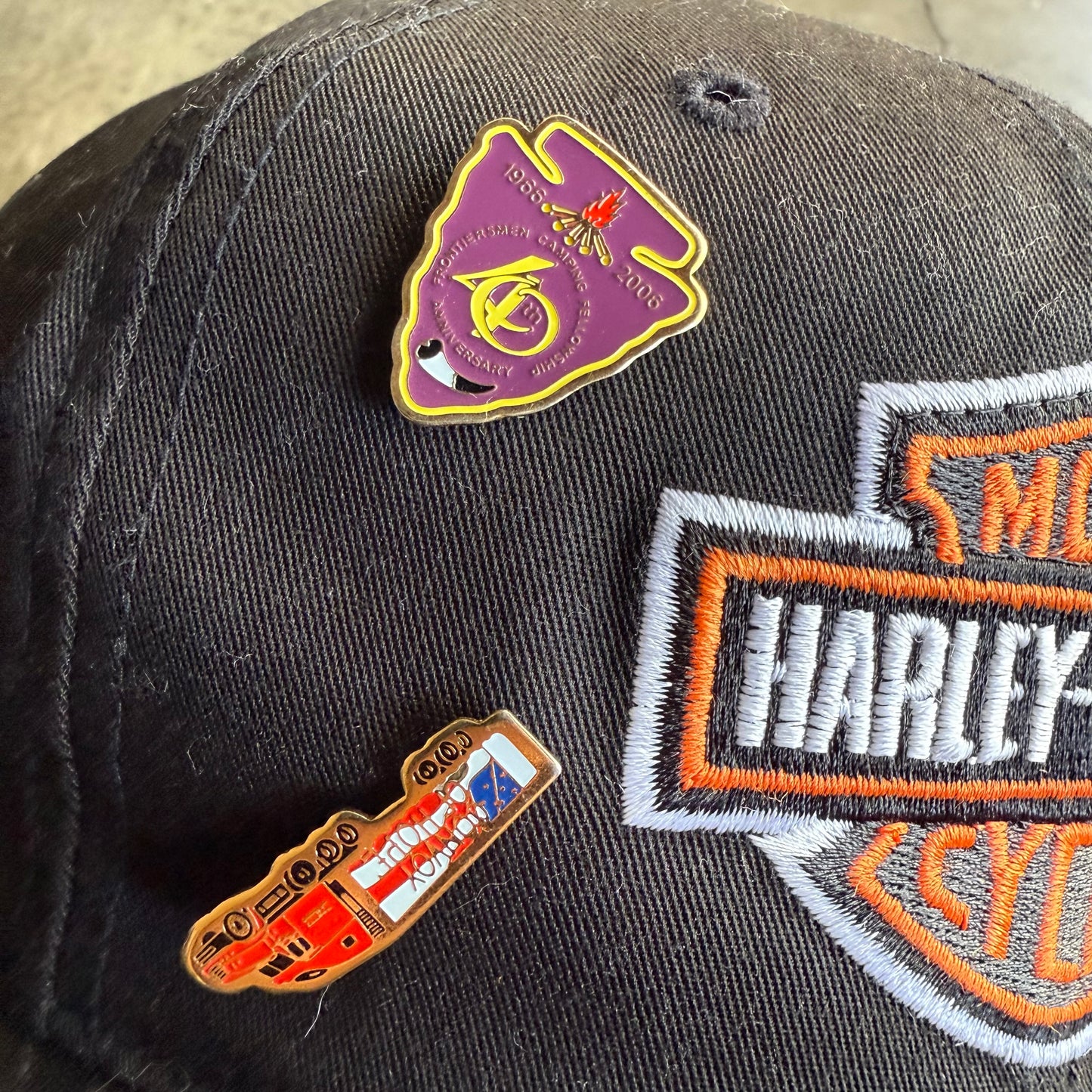 Vintage 90s Harley Davidson SnapBack Hat