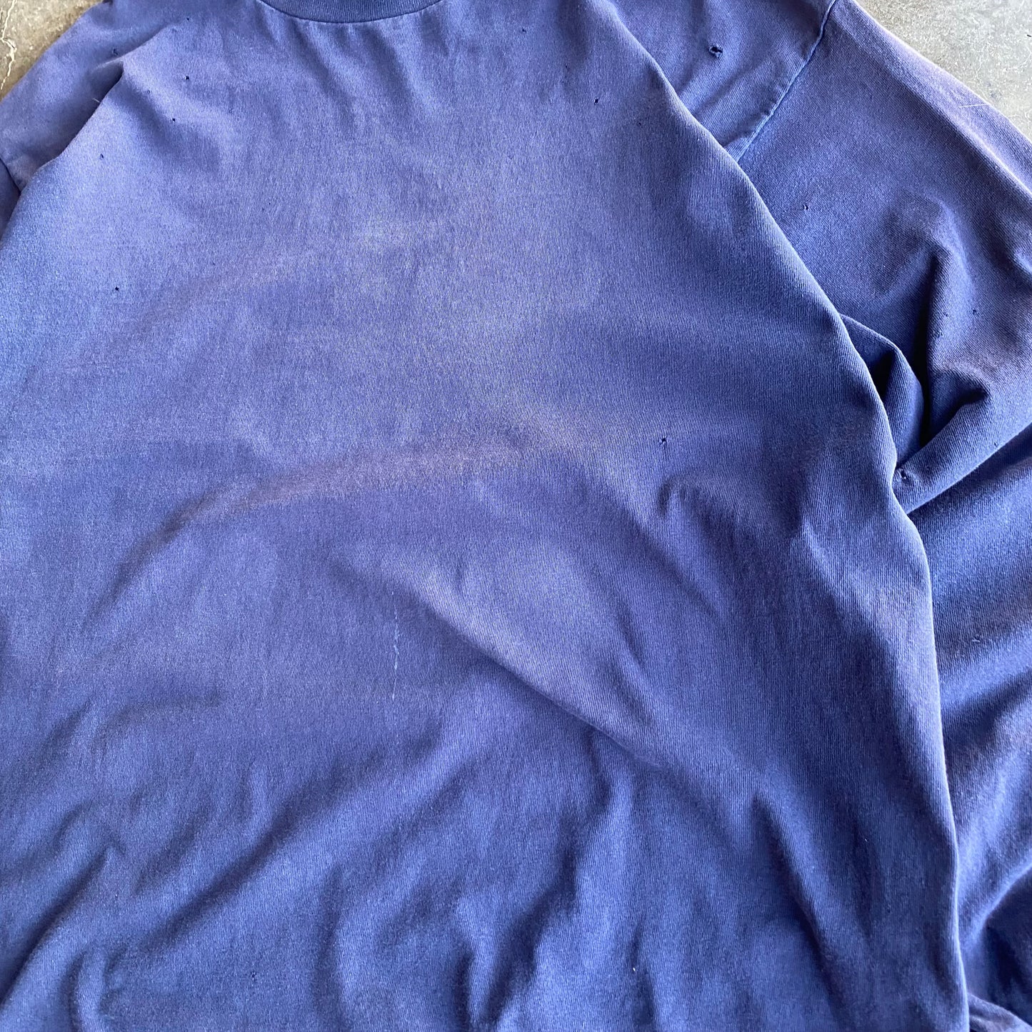 Vintage 00s Heavily Faded Nike Long Sleeve Shirt - L