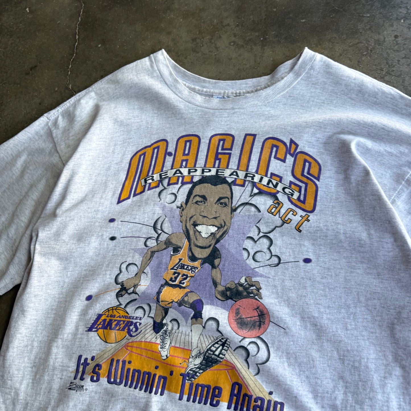 Vintage 90s Magic Johnson Big Head Tee - XL