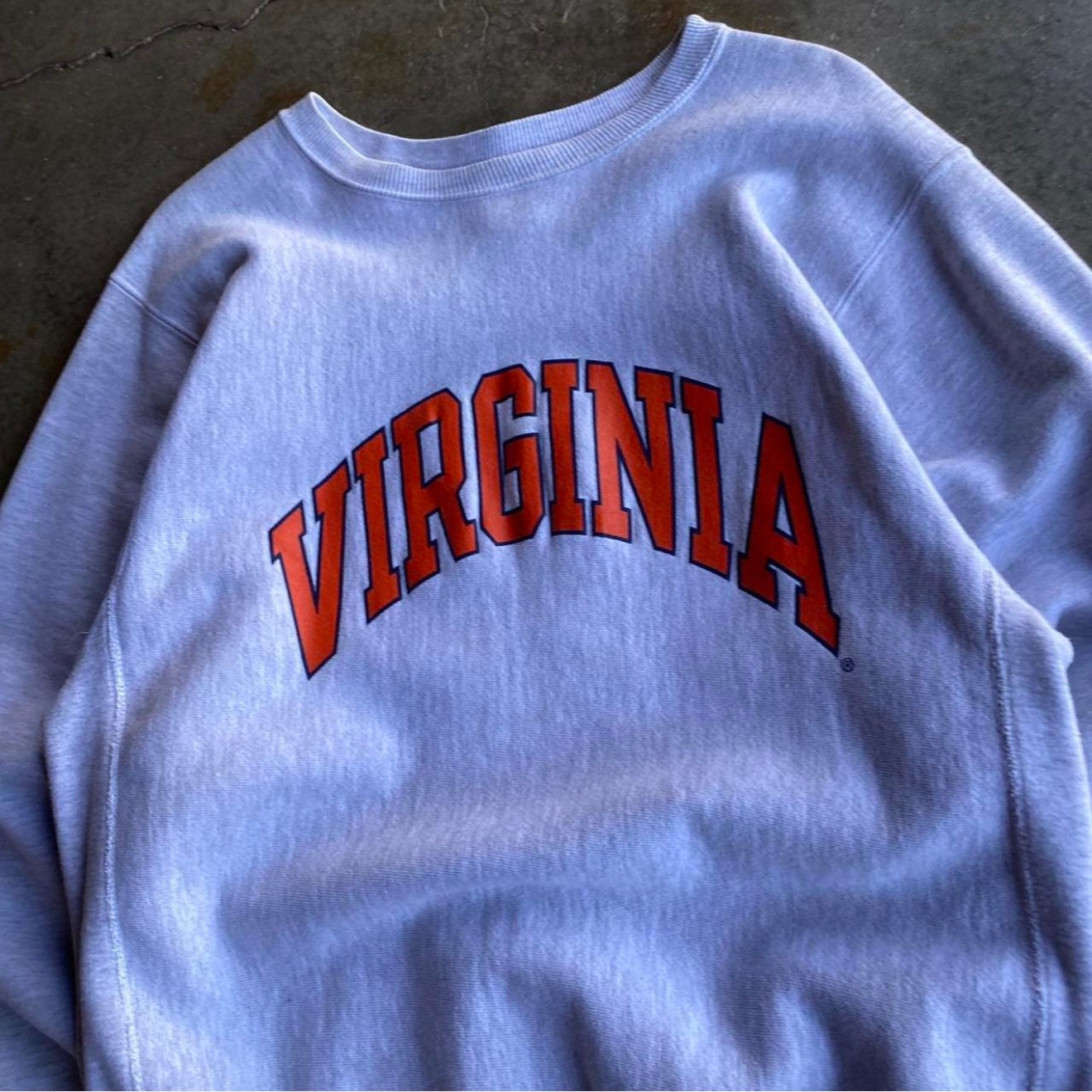 Vintage 90s Virginia Champion Reverse Weave Crewneck- L