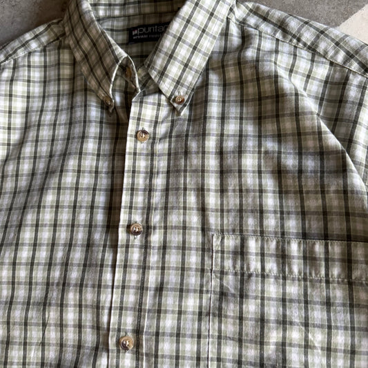 Fall Cropped Button up - L