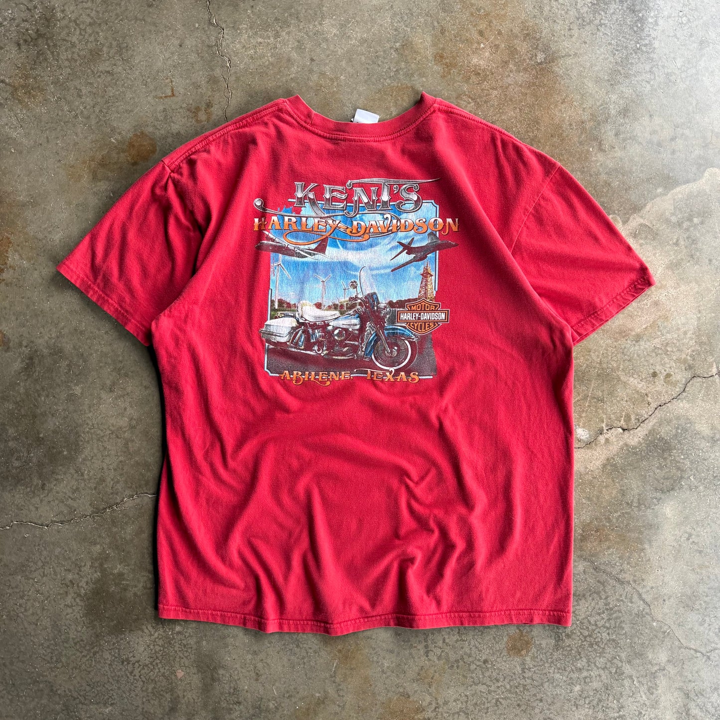 Vintage 00s Red Harley Davidson Tee - 2XL