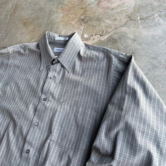 Vintage Cropped Button Up - L