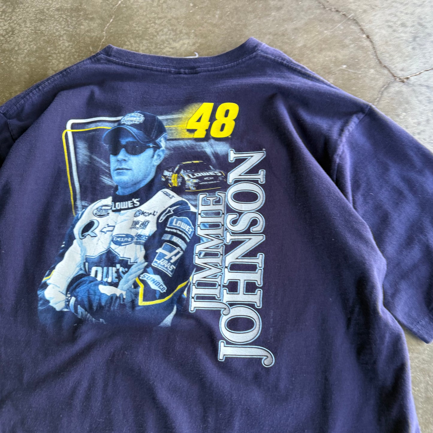 Vintage 00s NASCAR Jimmy Johnson Tee - XL