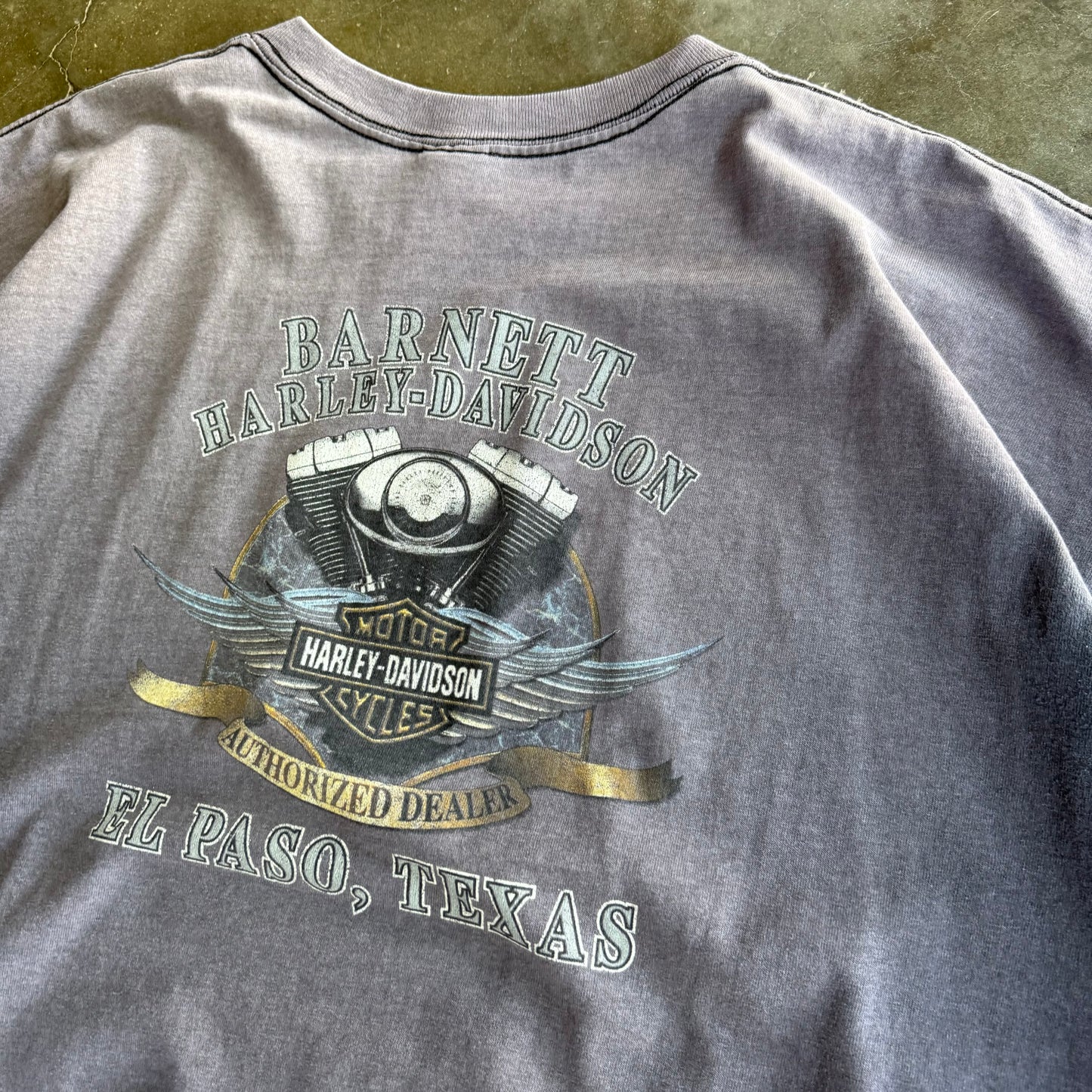Vintage 00s Faded Harley Davidson Tee - XL