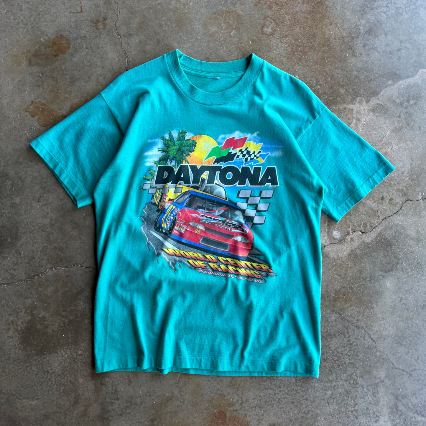 Vintage 90s Daytona NASCAR Tee - L