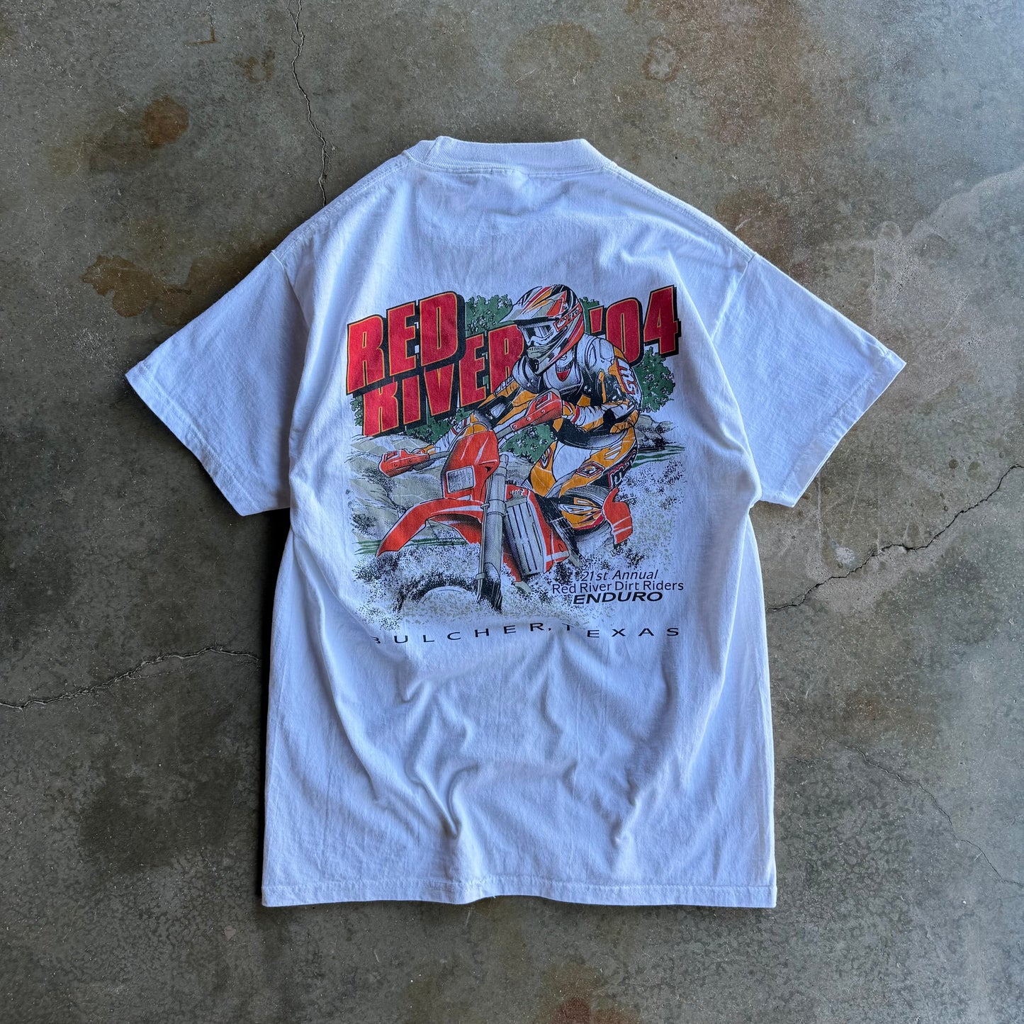 Vintage 00s Dirt Bike Motorcross Tee - M