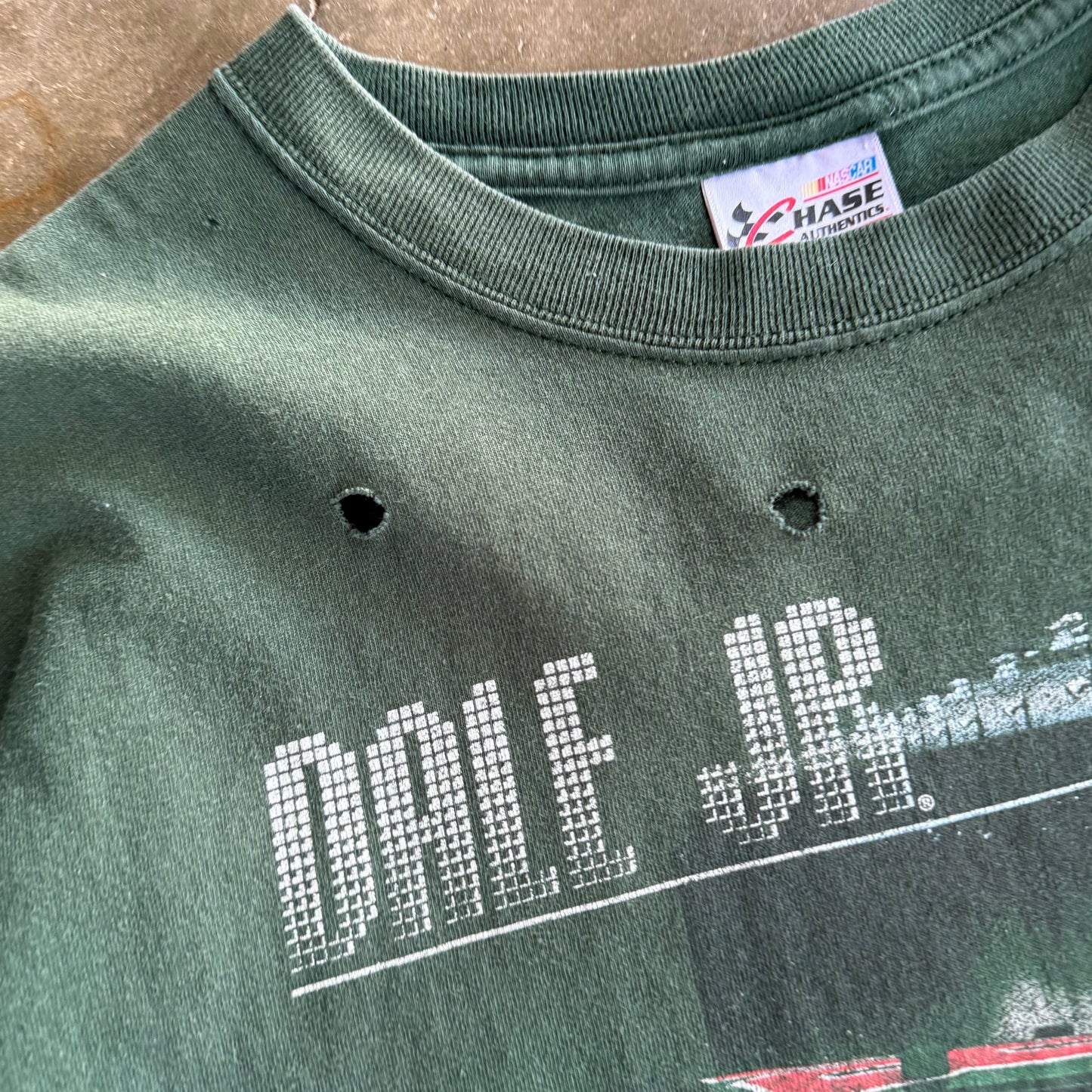 Vintage 00s NASCAR Dale Jr Tee - L