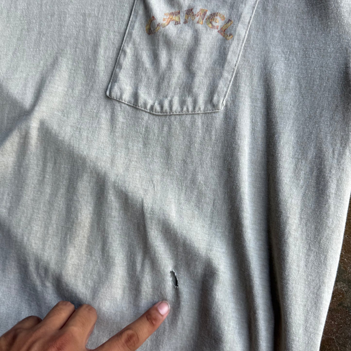 Vintage 90s Camel Army Tee - L