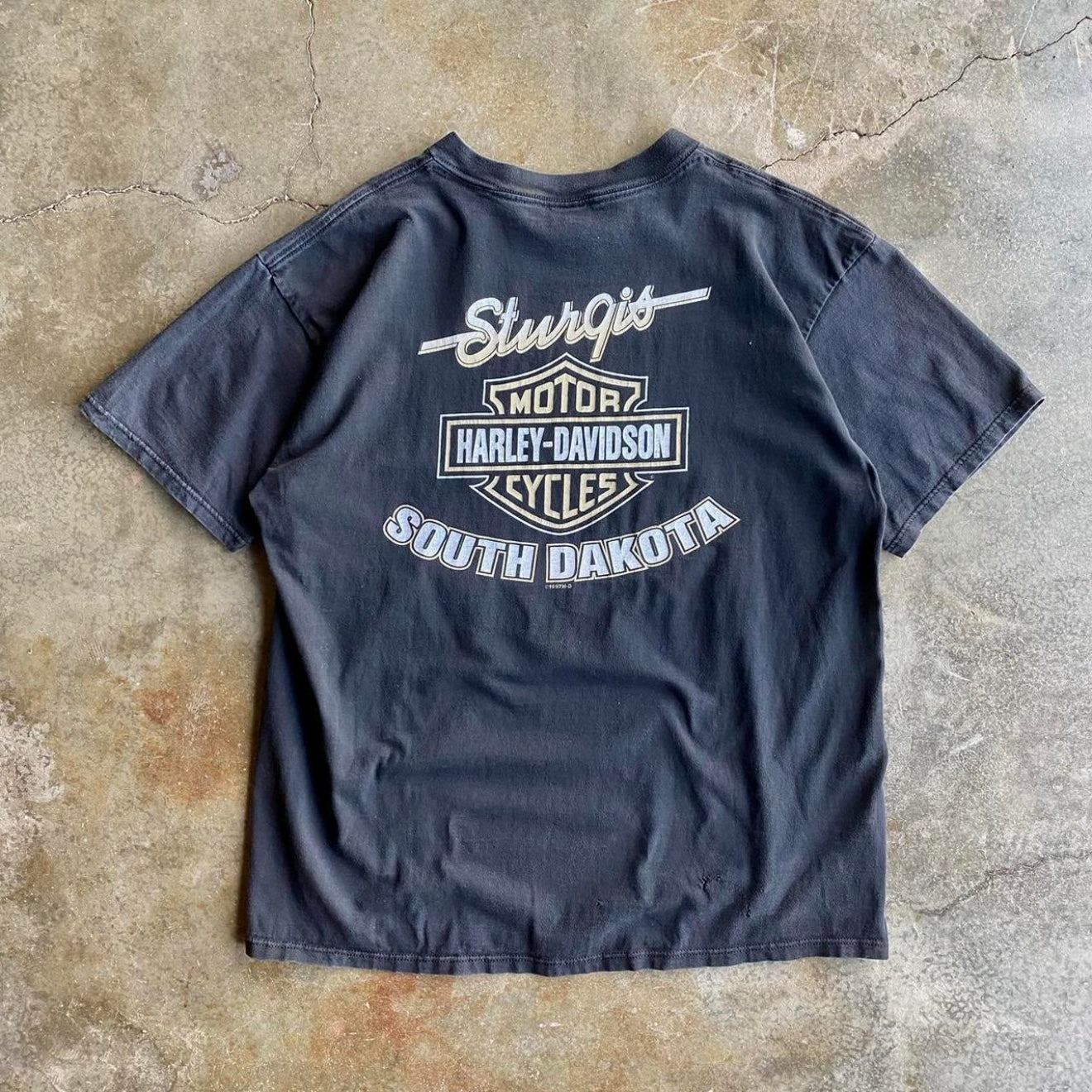 Vintage 90s Sturgis Harley Davidson Tee - XL