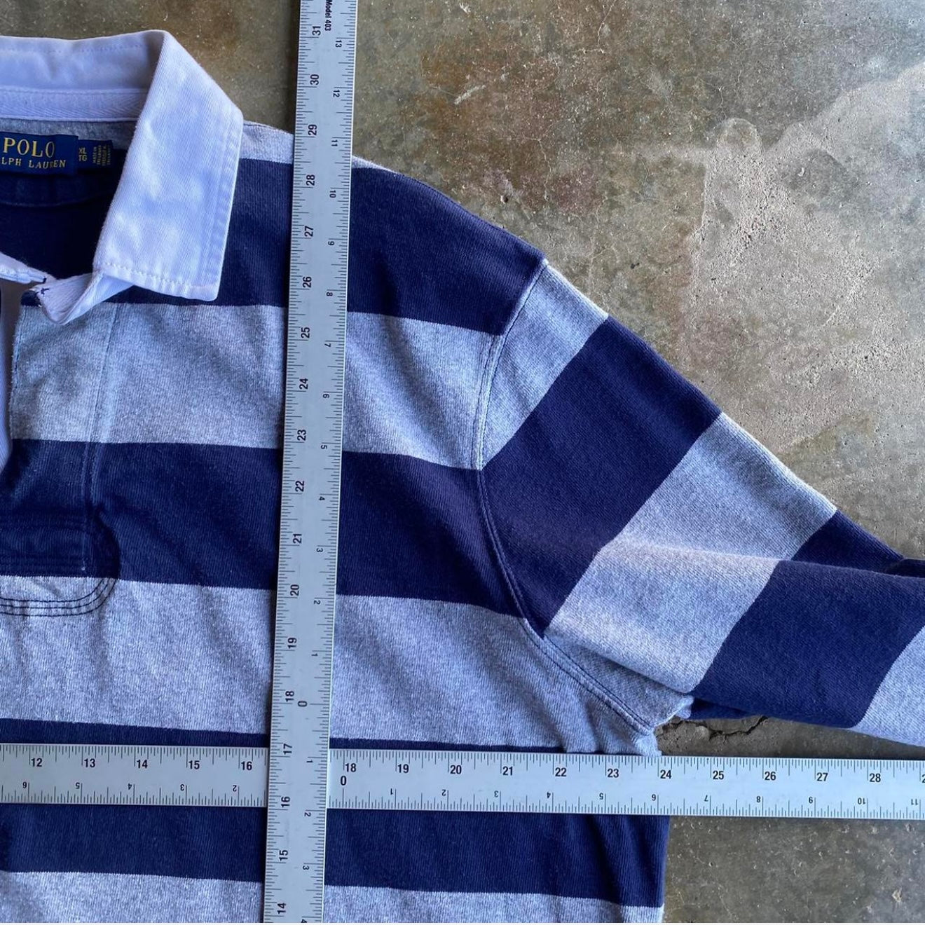 Vintage 00s Polo Rugby Long Sleeve - XL