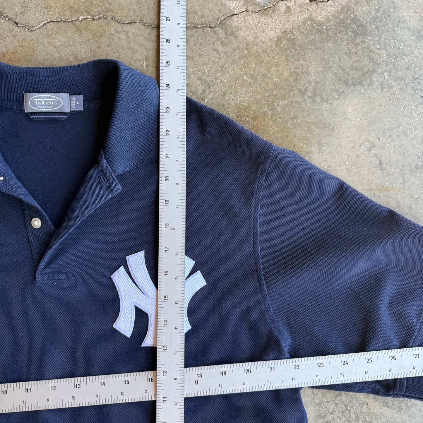 Vintage New York Yankees Cropped Polo - L