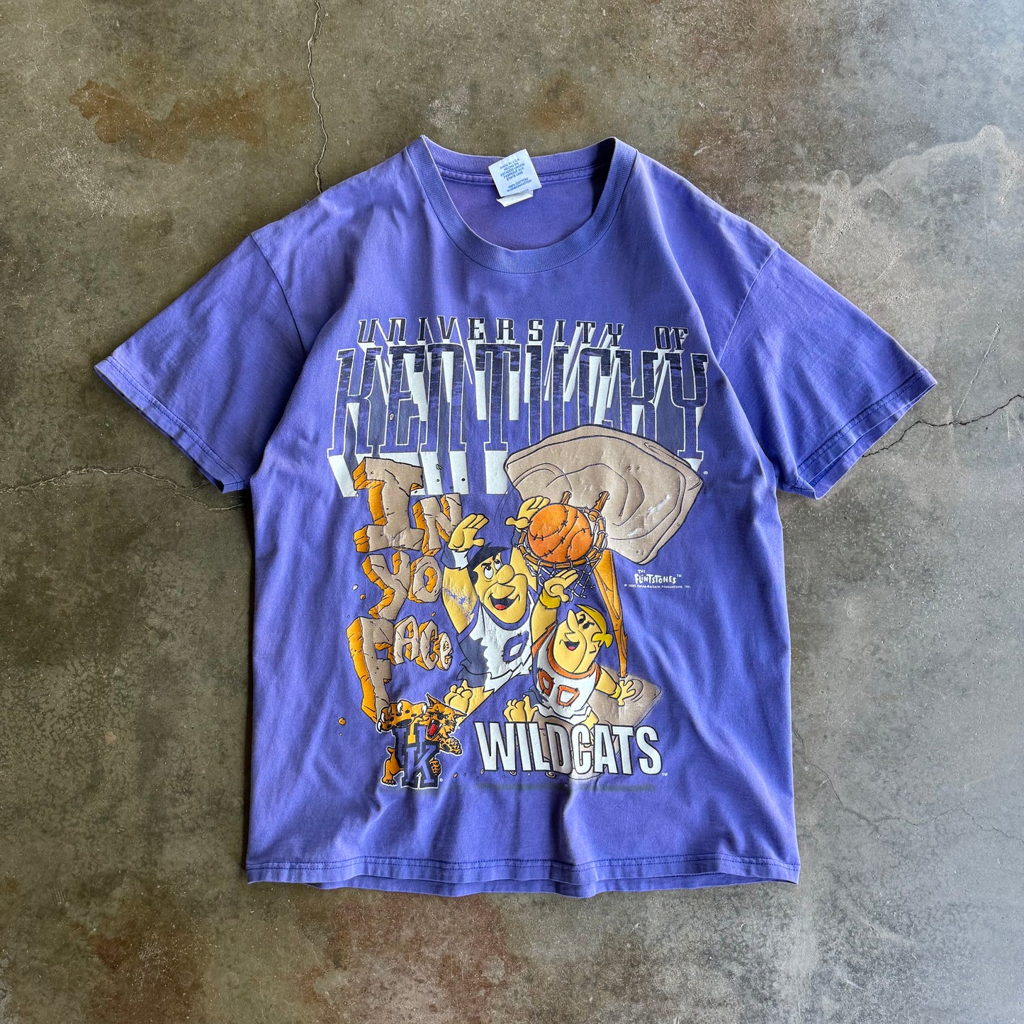 Vintage 90s Flintstones UK Tee - L