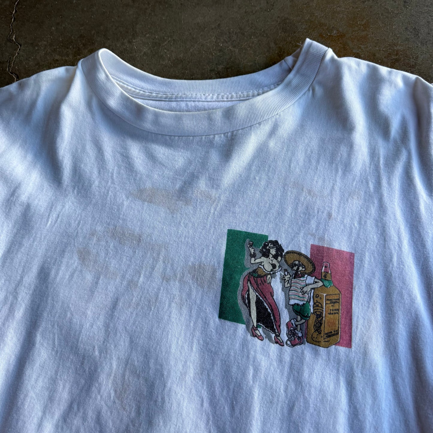 Vintage 90s Funny Tequila Tshirt - XL