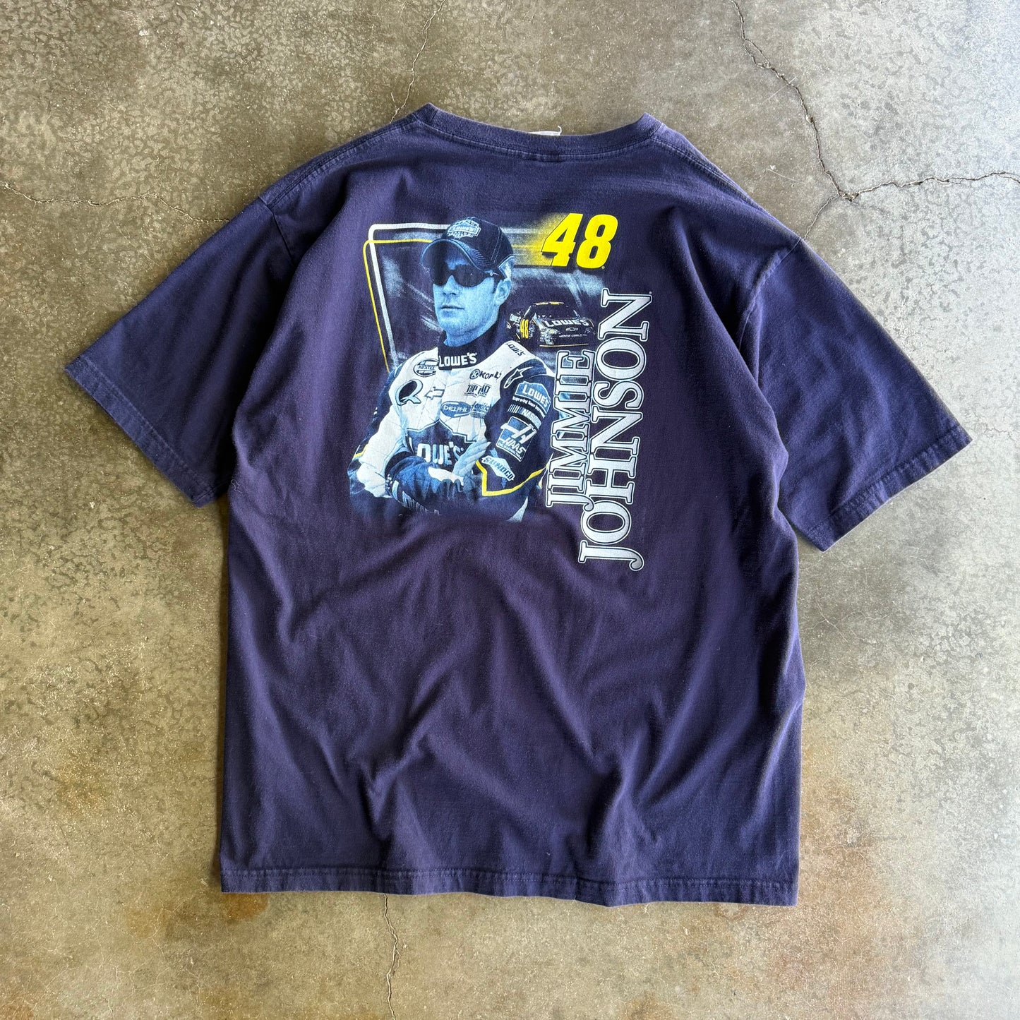 Vintage 00s NASCAR Jimmy Johnson Tee - XL