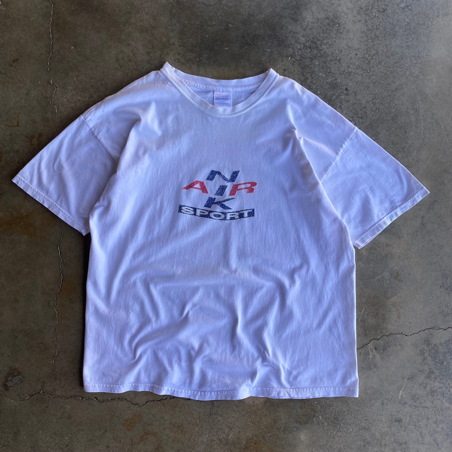 Vintage 90s Distressed Nike Bootleg Tee - XL