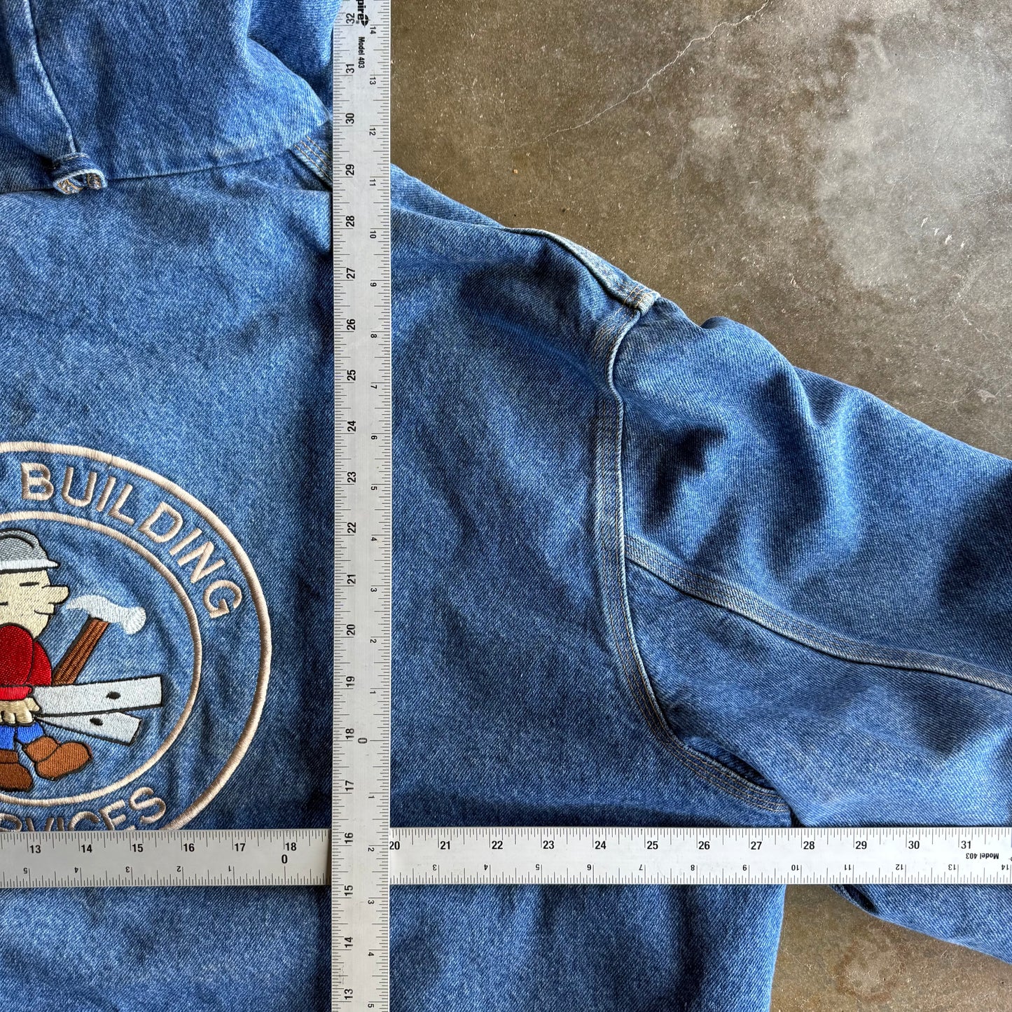 Vintage 90s Distressed Denim Carhartt Jacket - XXL