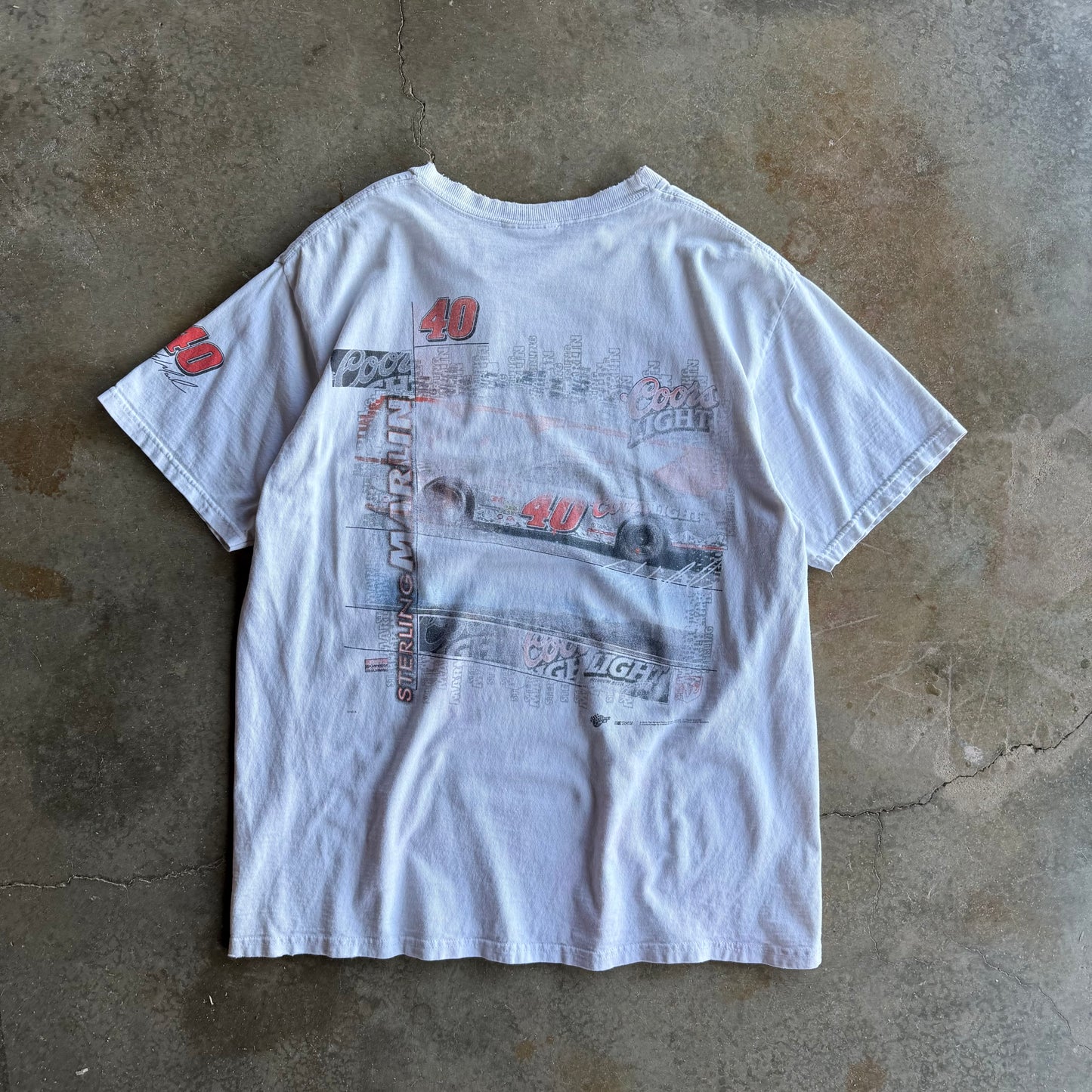 Vintage 00s Coors Light Racing Tshirt - L
